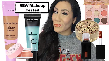 NEW Makeup Tested: ELF Power Grip Primer, Tarte Shape Tape Cloud Coverage Foundation...