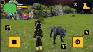 Panther Stickman Rope Hero Crime City Battle Game screenshot 2