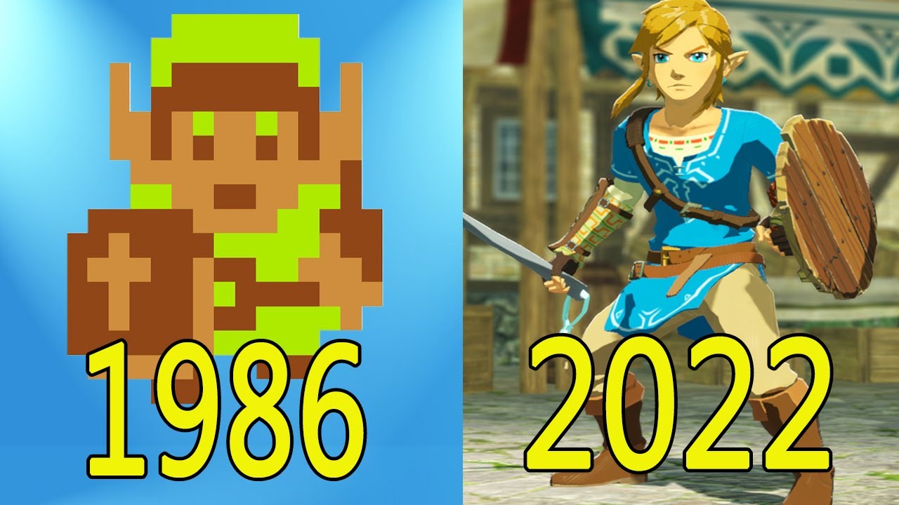 Evolution of Legend of Zelda - 1986-2022 