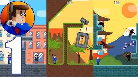 Mr Bullet 3D - Gameplay Walkthrough - Part 1 Level 1-25
