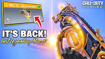 MAC-10 Lily of the Night is back the best Legendary MAC10 in CODM
