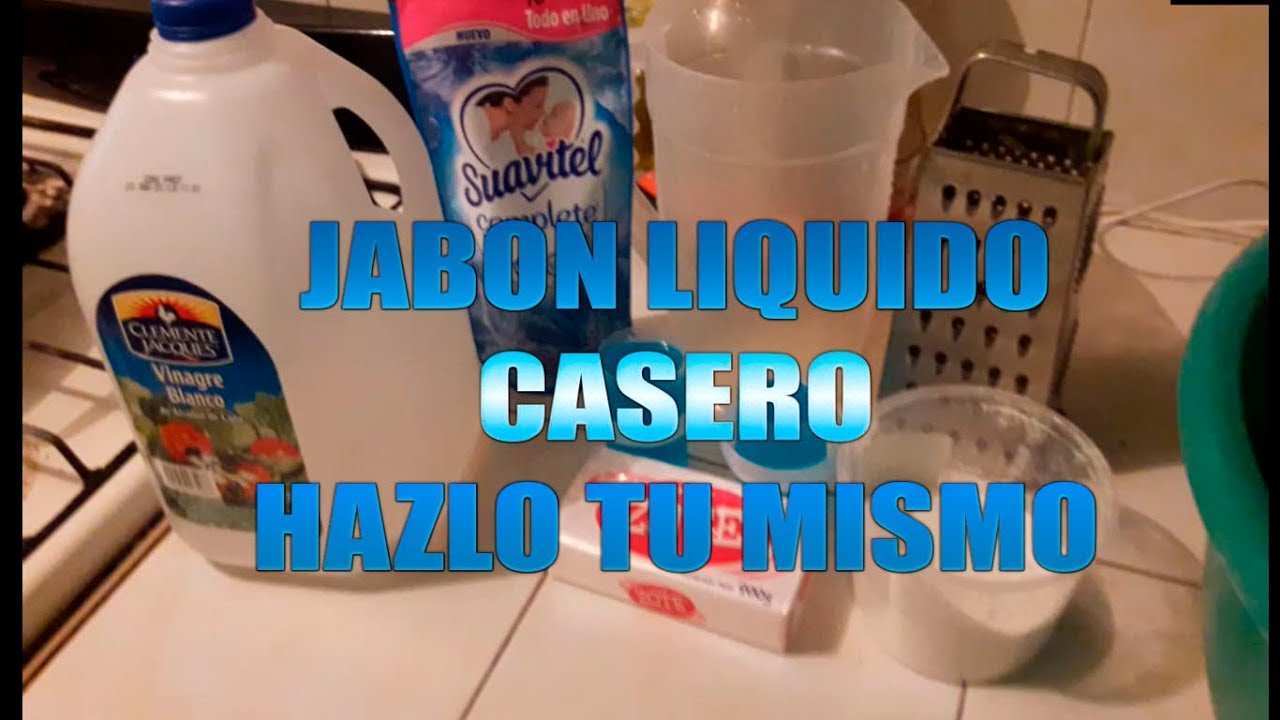 COMO HAGO MI JABON LIQUIDO PARA LAVAR ROPA/AHORRA DINERO - YouTube
