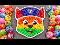 Satisfying ASMR | Making Rainbow CHASE PAW Patrol Bathtub by Mix SLIME in Rainbow Eggs CLAY Coloring