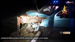 Incidente Mortale Nella Notte Muore Una 25Enne 21072020