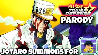 [EXCLUSIVE CODE] Jotaro Summons For 5 Star Sasuke In All Star Tower Defense (Parody)