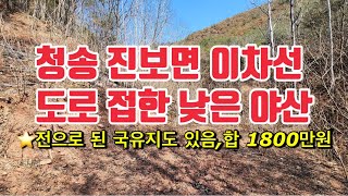 56번👩🏻‍🌾청송군 이차선 도로 접한 낮은 야산 #청송땅 #청송부동산 #경북땅 #경북땅매매 #경북부동산 #의성땅 #의성땅매매 #의성부동산 #의성토지 #의성토지매매