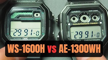 Casio WS-1600H Full Review: Features, Pros, Cons | WS1600H vs AE-1300WH Referee Timer Watch