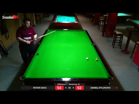 Gran Klub - Snooker Table 1 - Live Streaming by SnookerON.com billiards table size