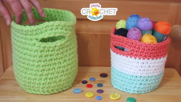 How to crochet a simple basket — Crochet basket pattern, plus video!