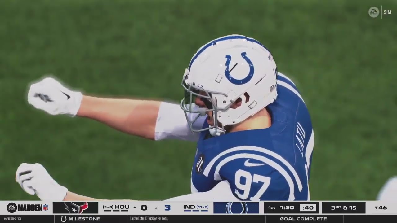Madden NFL 26 Franchise Mode Week 13 Houston Texans vs Indianapolis Colts
