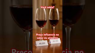 Você sabia?🤔 Seu cérebro acha que produto mais caro tem gosto melhor