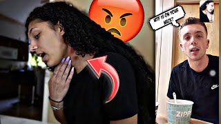 HICKEY PRANK ON BOYFRIEND *he left me*