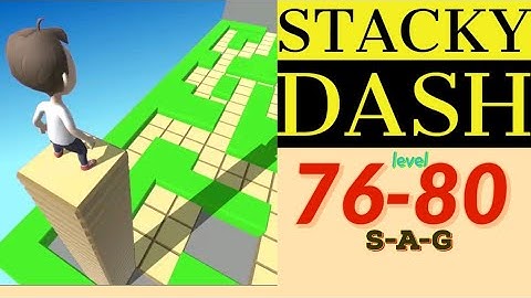 STACKY DASH level 76 77 78 79 80 gameplay