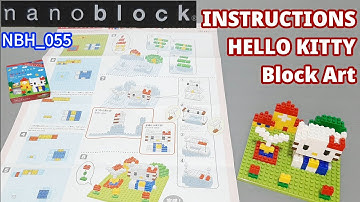 nanoblock instructions NBH_055 | HELLO KITTY Art Block