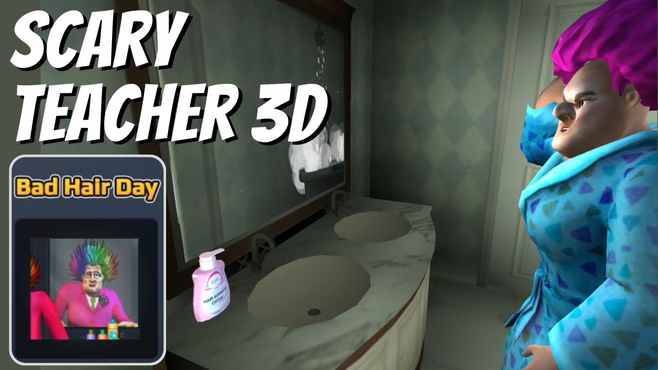 Rambut Guruku Keren‼️Scary Teacher 3D  - BAD HAIR DAY Ending Selanjutnnya