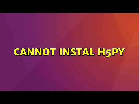 Ubuntu: Cannot instal h5py