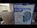 Kings rechargeable fan and led light