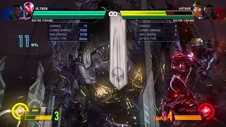 MVCI: Ultron anti-pushblock command grab setup.