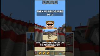 TREX VS DINOSAURS ( TRICERATOPS ) #shorts #minecraft #bugrock #dinosaur