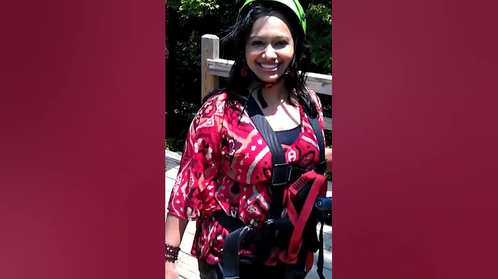 Nirmala Zipline in smokies 2012