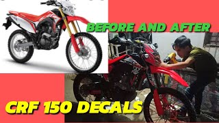 CRF 150 DECALS STICKER LUFFY DESIGN