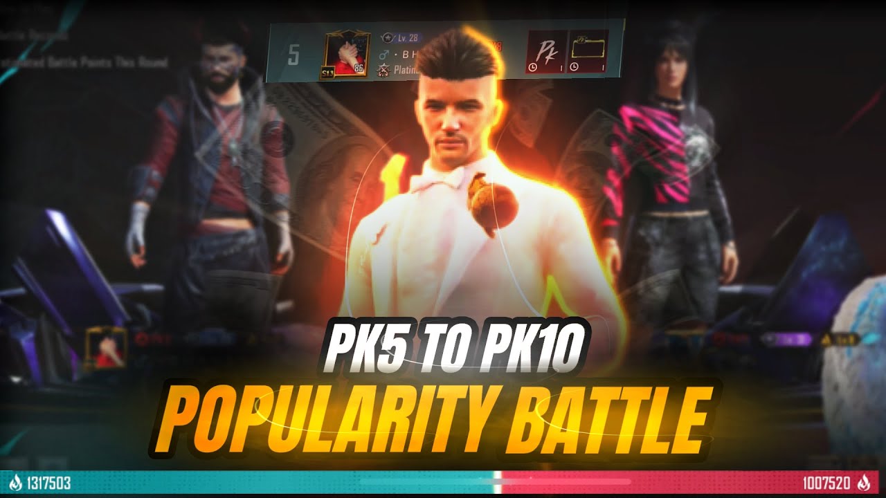 Pk5 To Pk10  Popularity Battle Part-3 | Unexpected Battle | Intense Popularity Battle 😱