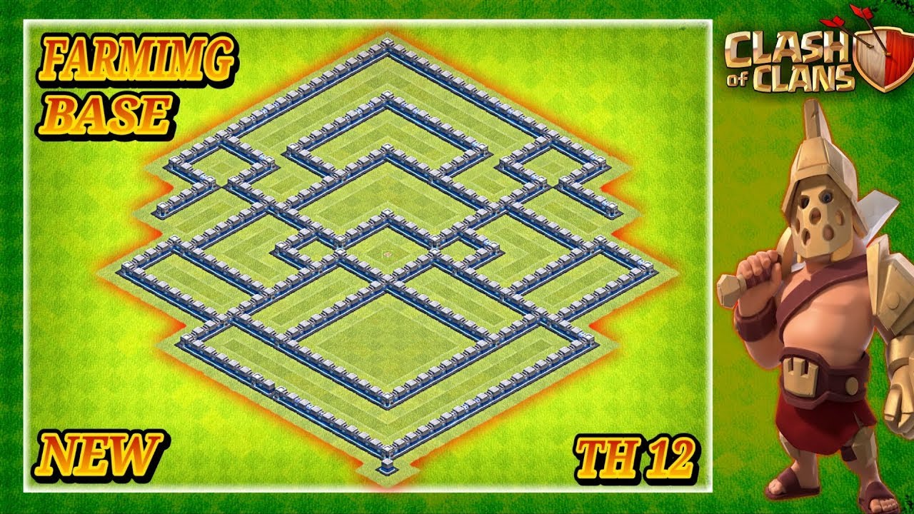 NEW BEST! Farming Base Town Hall 12 (TH12) 2019 - Hybrid Farming Base Clash Of Clans