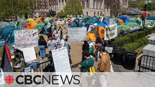 Outside the pro-Palestinian encampment at Columbia University by CBC News 3,626 views 1 day ago 1 minute, 32 seconds