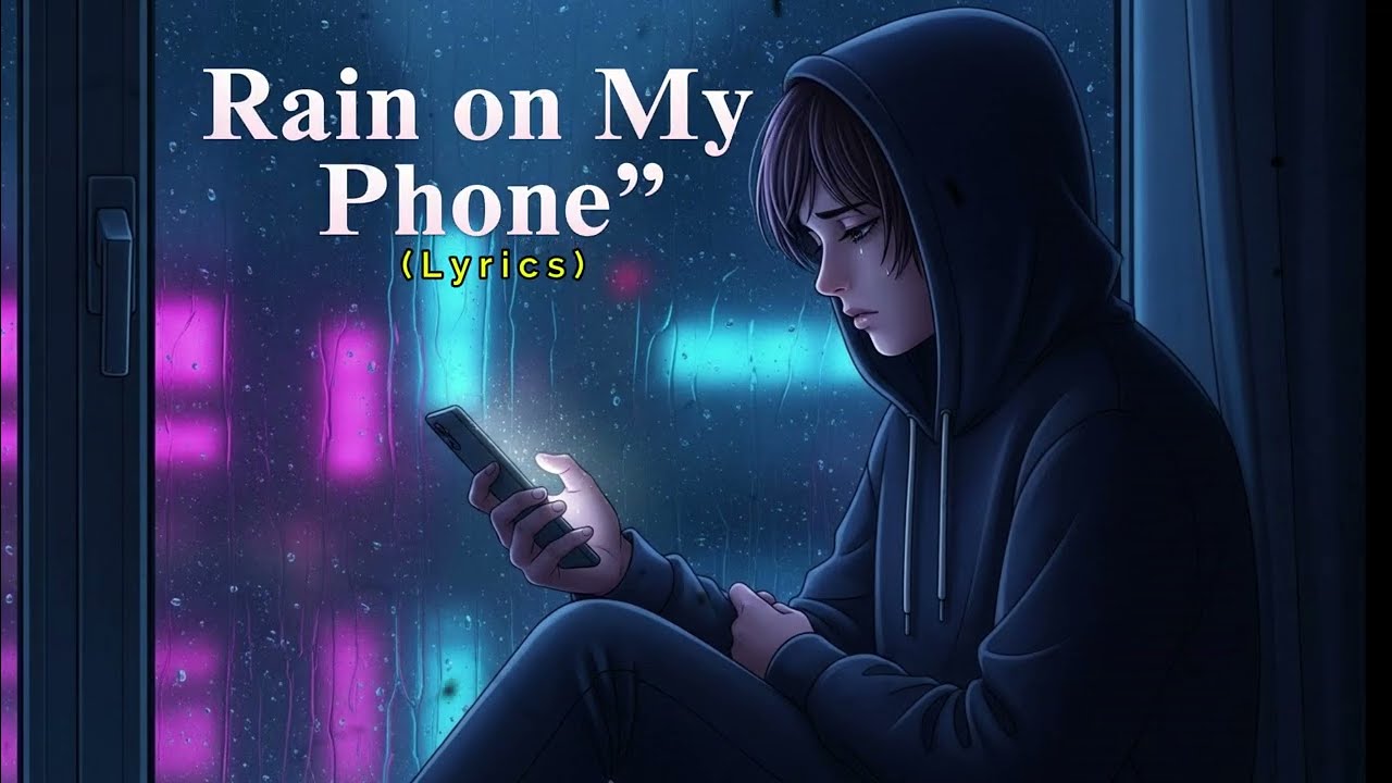 Rain on My Phone - sad Song _Lyrics Video