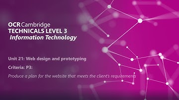 Cambridge Technicals L3 IT : Unit 21 Website Design and Prototyping Pass 3 (P3)