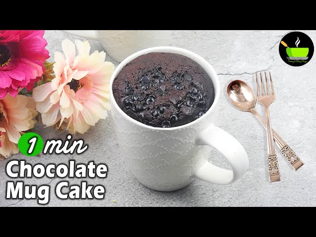 1-Minute Chocolate Mug Cake Recipe | Microwave Chocolate Mug Cake Recipe | Instant Cake Recipe |Cake | She Cooks