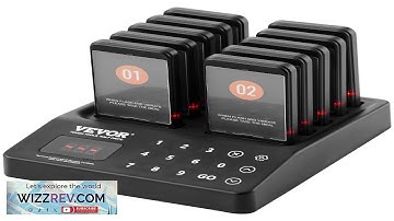 VEVOR Restaurant Pager System Wireless 400m Long Range Lineup Waiting Queue Signal Review
