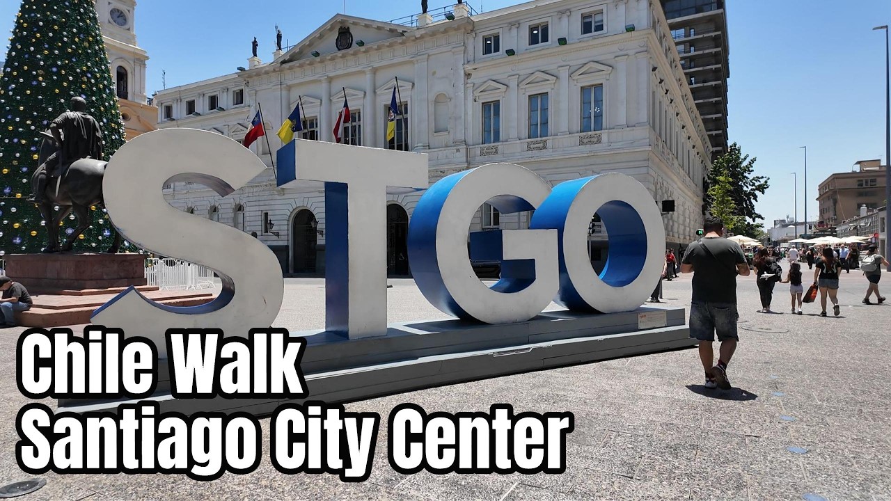 Chile Walk 4K I Santiago