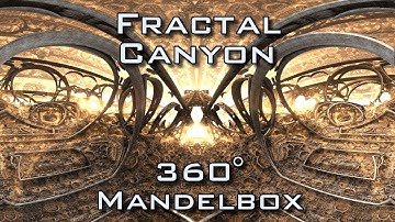 360° Fractal Canyon - Mandelbulb 3D fractal VR 4K