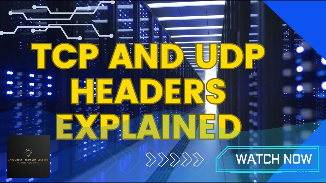 TCP & UDP Header Explained - YouTube