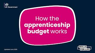 How the apprenticeship budget works (updated June 2026)
