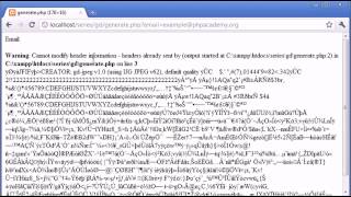 Beginner PHP Tutorial   159   Protecting Email with String to Image Part 3