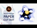 How to Design in Illustrator |  How to Create a Paper Cut out and Drop Shadow Effect