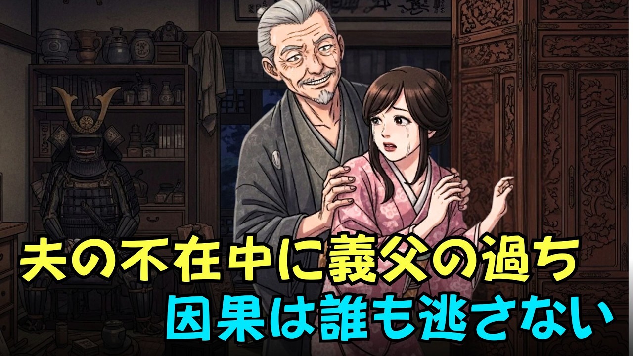夫の留守中、義父が嫁を踏みにじった――やがて訪れる因果応報の裁き| 日本昔話 · 家族の因縁