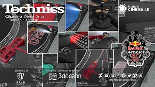 3D Pro Turntable Technics1200MK7 RedBull Limited Edition