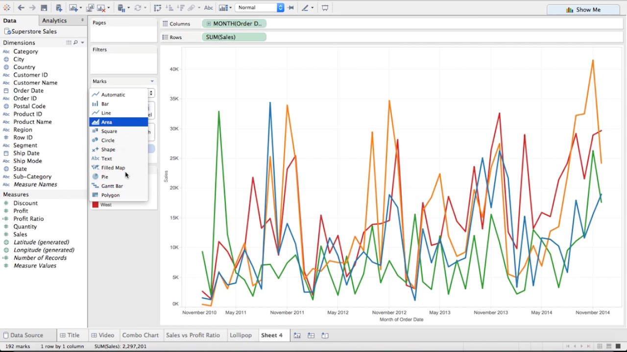 How To Create Dual Axis Charts In Tableau Youtube