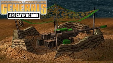 GLA SNIPER CANNON DEFENSE - C&C Generals Zero Hour Apocalyptic 2.2