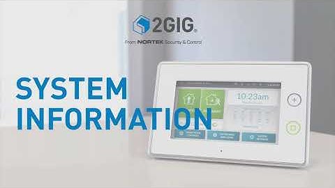 How To: 2GIG Security Panel / GC3 Access System Information