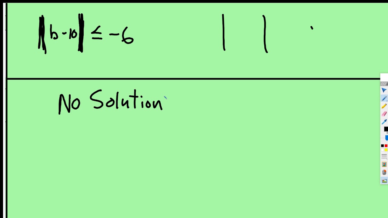Inequalities Absolute Value No Solution Or Infinite Soltutions YouTube Inequalities Absolute Value No Solution Or Infinite Soltutions YouTube
