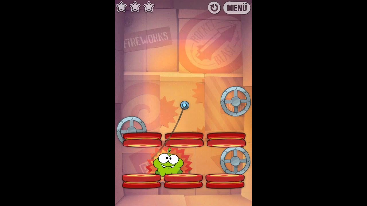 Cut The Rope Experiments 3 Stars Level 4-17 - The Rocket - Raketentechnik