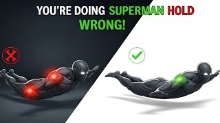 Superman Hold Exercise (Do It RIGHT!) Fix Back Pain & Build Core Strength Fast