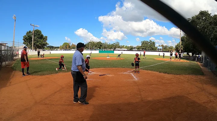 8U Machine Pitch Baseball | Tampa Elite Hit Squad vs Sarasota Shock (7-6) 10-16-21 not full game