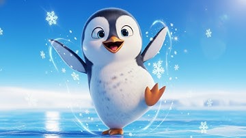 The Silly Penguin Dance  Fun 3D Pixar Anime Penguin Party for Kids