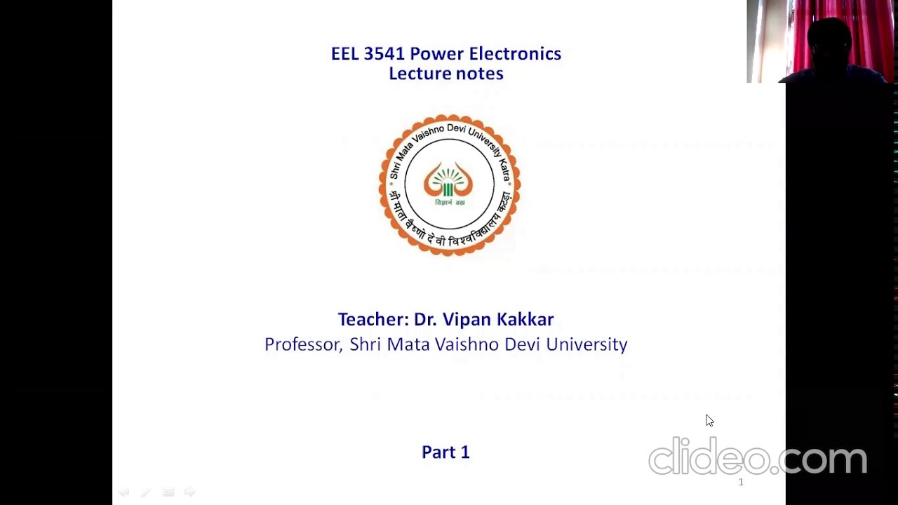 Part 1a Introduction - Power electronics