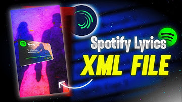 Spotify Card Lyrics Editing | ALIGHT MOTION trending xml presets |Spotify Edit Tutorial #xml